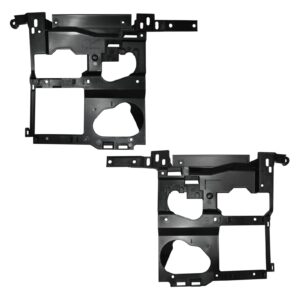 LOSTAR Pair(2) Driver Left & Passenger Right Side Headlamp Headlight Mounting Bracket for 1999-2002 Che-vro-let Silverado 1500 2500 3500, 2000-2006 Suburban/Yukon GM1221121 GM1221122