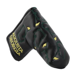 Studio Crafted Augusta Georgia Magnetic Closure Golf Blade Putters Headcover (Black)