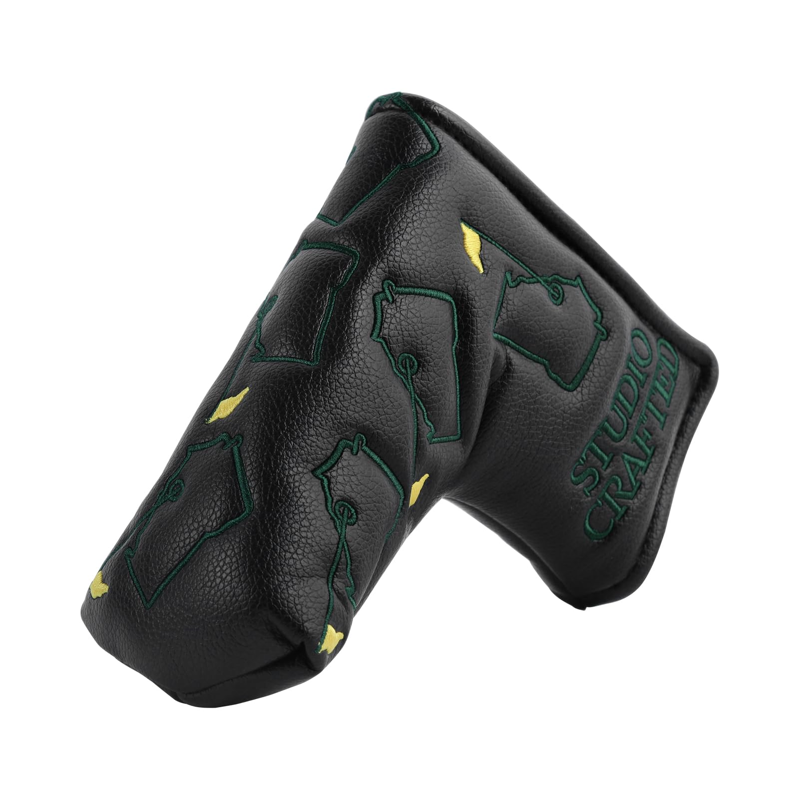 Studio Crafted Augusta Georgia Magnetic Closure Golf Blade Putters Headcover (Black)