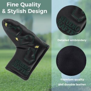 Studio Crafted Augusta Georgia Magnetic Closure Golf Blade Putters Headcover (Black)