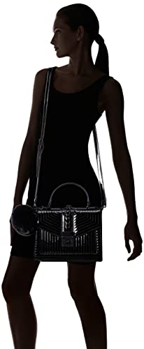 ALDO Women's Mini Jerilini Top Handle Bag, Black/Black