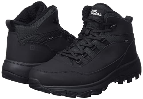 Jack Wolfskin Men's Everquest Texapore Mid Hiking Shoe Backpacking Boot, Black, 13