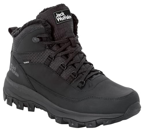 Jack Wolfskin Men's Everquest Texapore Mid Hiking Shoe Backpacking Boot, Black, 13