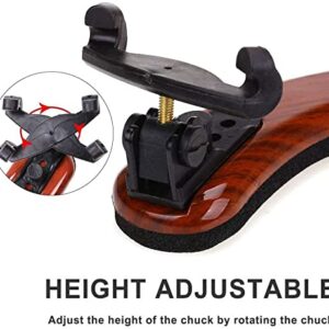 Jiayouy Violin Shoulder Rest for 1/2 1/4 1/8 Size Adjustable and Collapsible Feet with Foam Padding Support