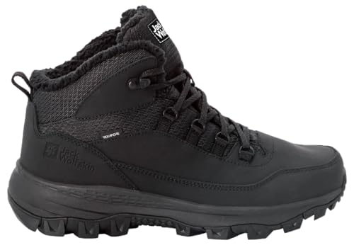 Jack Wolfskin Men's Everquest Texapore Mid Hiking Shoe Backpacking Boot, Black, 13