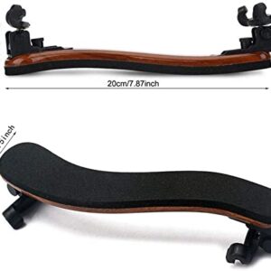 Jiayouy Violin Shoulder Rest for 1/2 1/4 1/8 Size Adjustable and Collapsible Feet with Foam Padding Support