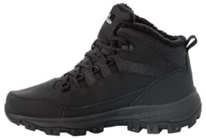 jack wolfskin men's everquest texapore mid hiking shoe backpacking boot, black, 13