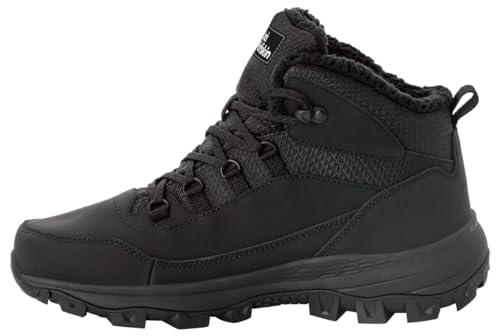 Jack Wolfskin Men's Everquest Texapore Mid Hiking Shoe Backpacking Boot, Black, 13