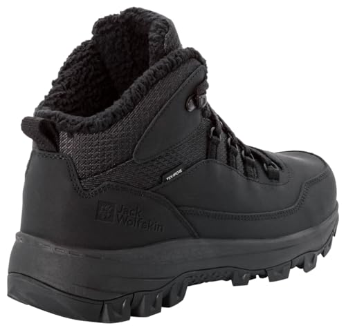 Jack Wolfskin Men's Everquest Texapore Mid Hiking Shoe Backpacking Boot, Black, 13