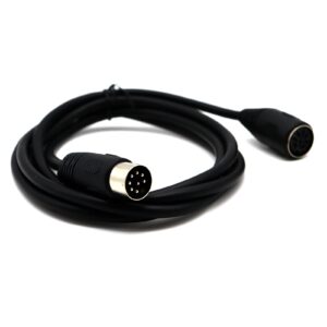 MOTONG 8 Pin DIN MIDI Male to Female Cable, 8-Pin DIN Male to Female Audio Signal Jack Connetor Extension Cable Wire for Bang Olufsen(1.5M, M to F)