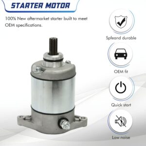 Starter Motor Compatible with Arctic Cat ATV Suzuki ATV400 LT-A400F LT-A400FC with Replace 3545-016 3545016 31100-38F00 3313-719 3110038F00