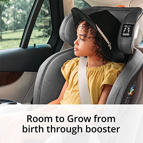 Chicco OneFit™ ClearTex® Slim All-in-One Car Seat, Rear-Facing Seat for Infants 5-40 lbs., Forward-Facing Car Seat 25-65 lbs., Booster 40-100 lbs., Convertible Car Seat | Drift/Grey