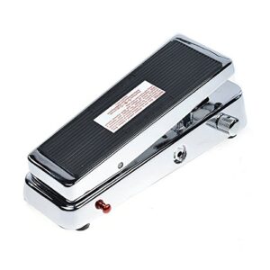 Briskdrop Dunlop 535Q-C Cry Baby Multi-Wah Pedal, Chrome - Bundled with Dunlop Power Supply and 2 MXR Patch Cables