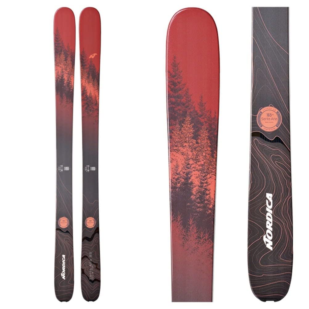 Nordica Women Santa Ana 88 Unlimited, Color: Maroon/Smoke, Size: 158