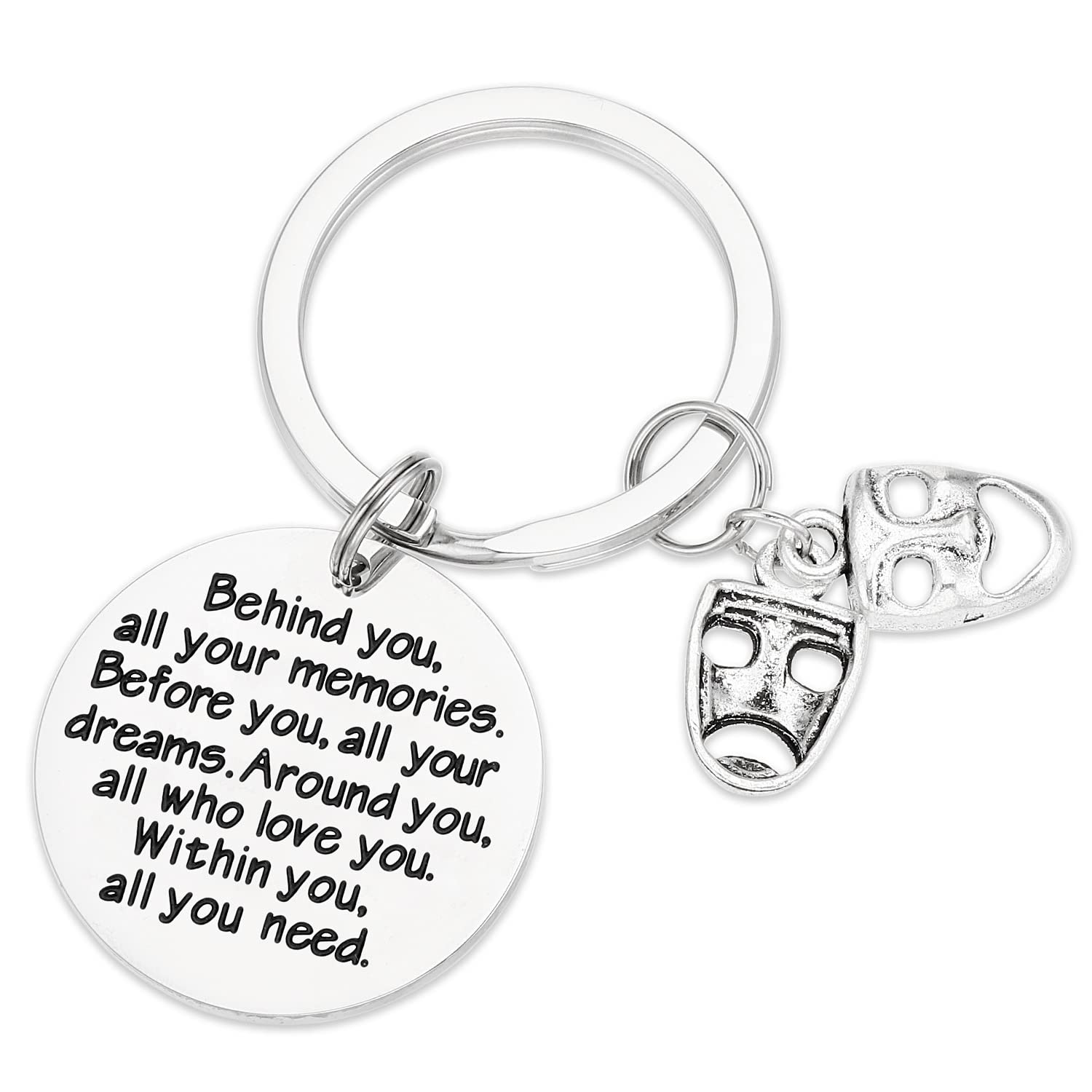 AHAETH Theatre Gifts Keychain for Men Girls Actor Thespian Keychains Jewelry Theatre Keychain