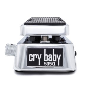 Briskdrop Dunlop 535Q-C Cry Baby Multi-Wah Pedal, Chrome - Bundled with Dunlop Power Supply and 2 MXR Patch Cables