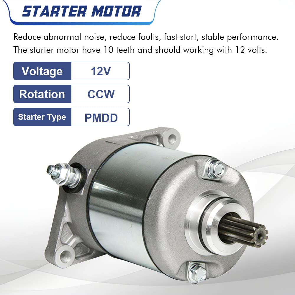 Starter Motor Compatible with Arctic Cat ATV Suzuki ATV400 LT-A400F LT-A400FC with Replace 3545-016 3545016 31100-38F00 3313-719 3110038F00