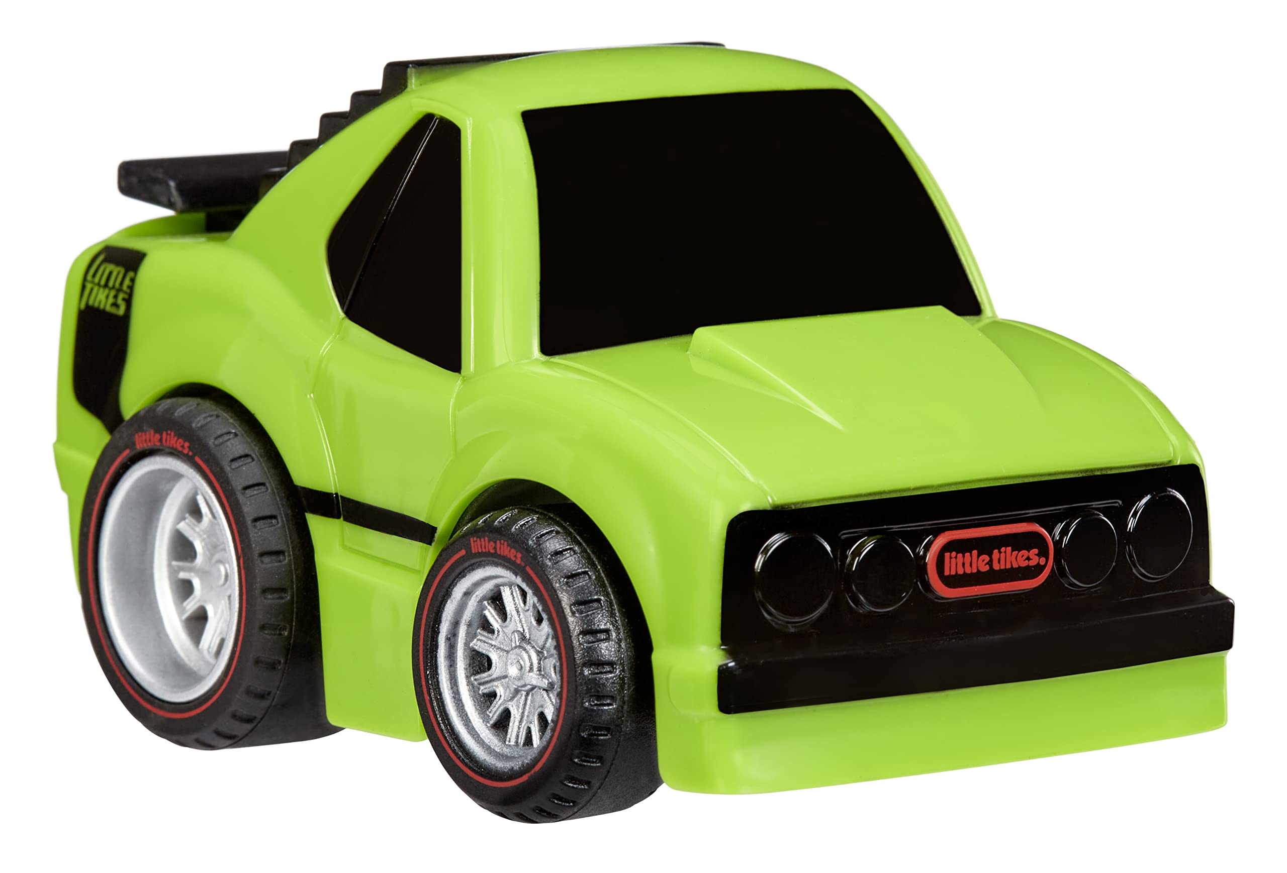 Little Tikes My First Cars Crazy Fast Cars Muscle Car Pullback Toy Car Vehicle with Epic Speed and Distance, Goes up to 50 ft