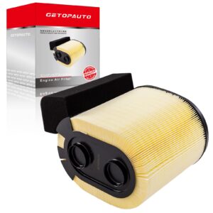 GETOPAUTO FA1927 Engine Air Filter,Fit For 2017 2018 2019 Ford F250 F350 F450 F550 Super Duty with 6.7L V8 Powerstroke Diesel Engine Replaces FA1927, HC3Z9601A,HC349601AF,PA8219