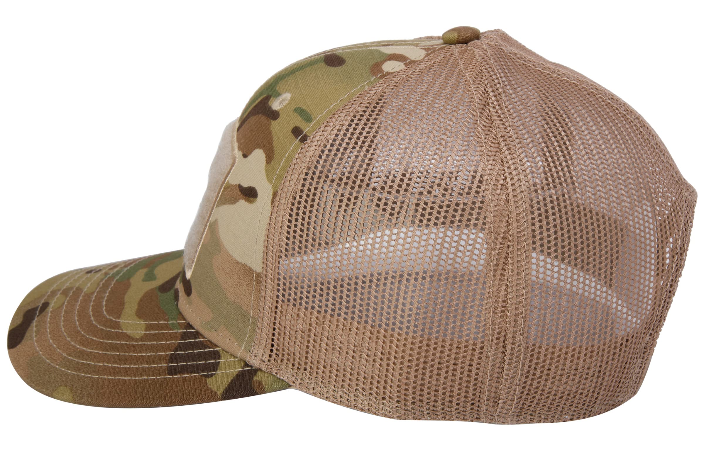 Jeep Text Logo Camo Pattern Hook and Loop Tactical Snapback Hat