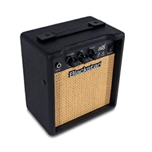 Blackstar Debut 10E Beginners Practice Electric Guitar Amplifier Combo with Delay Effect 10 Watt Headphone Input/Line in MP3 Playback (Black)