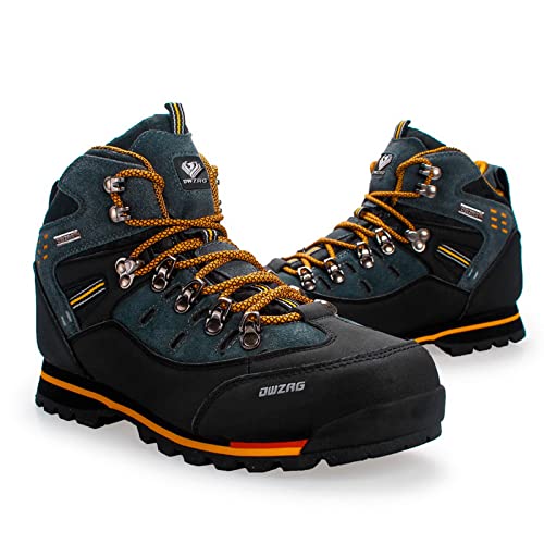 Men's Snow Boots Hiking Warm Ankle Lace-up Shoe Winter Mountain Climbing Trekking Boots Non-Slip Fashion Booties for Outdoor