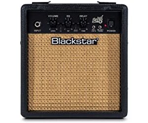 Blackstar Debut 10E Beginners Practice Electric Guitar Amplifier Combo with Delay Effect 10 Watt Headphone Input/Line in MP3 Playback (Black)