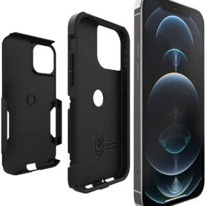 OtterBox Commuter Series Case for iPhone 12 & iPhone 12 PRO (ONLY) Non-Retail Packaging - (Black)