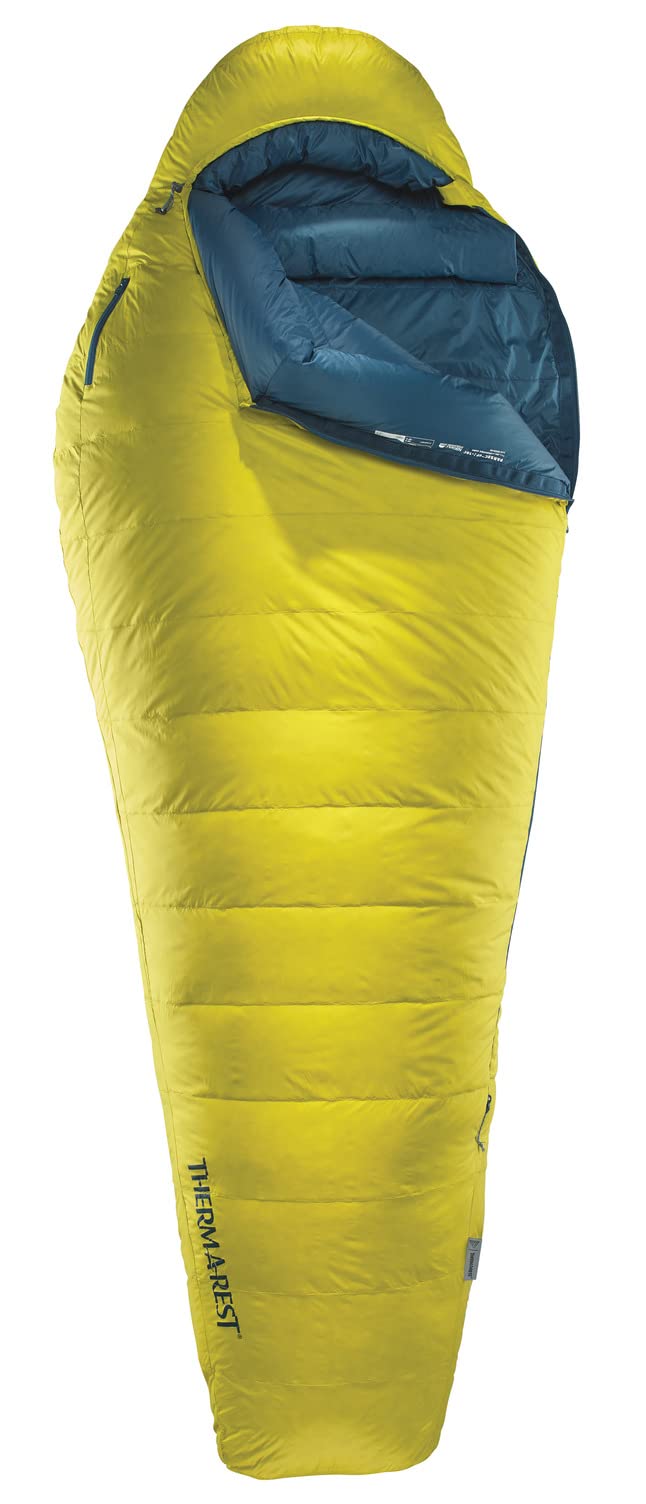 Therm-a-Rest Parsec 0F/-18C Ultralight Down Mummy Sleeping Bag, Small, Larch