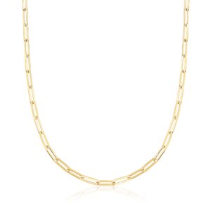 Charles Garnier 18kt Gold Over Sterling Paper Clip Link Necklace. 24 inches