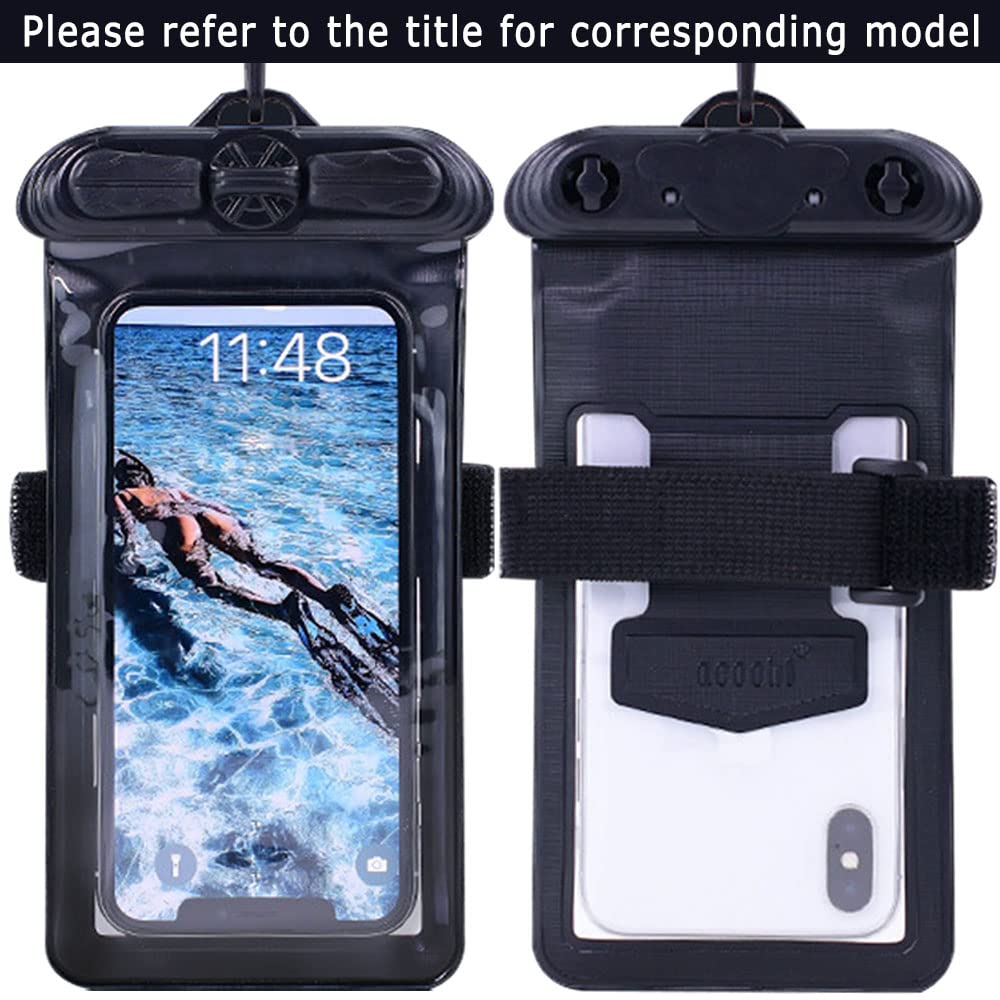 Vaxson Phone Case Black, Compatible with Nextbase 312GW Waterproof Pouch Dry Bag [ Not Screen Protector Film ]