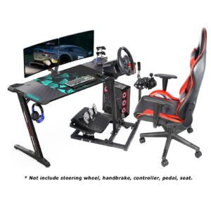 Anman G29 Racing Wheel Stand Fit for Logitech G920 G923 G27,Thrustmaster T150 T248 T300RS TMX,Fanatec Driving Simulator Cockpit Gravity Upgrade,Steering Wheel Pedal Seat Not Included