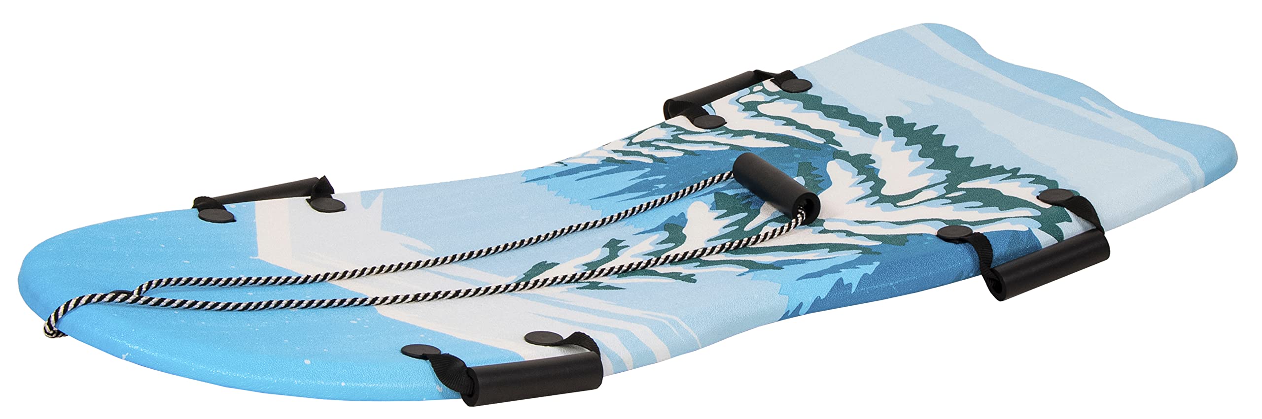 Elevon Premium Foam Snow Sled with Tow Rope and Handles for Kids and Adults, Blue