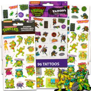 t m n t teenage mutant ninja turtles stickers and tattoos super set ~ bundle with tmnt stickers, and tattoos for kids (ninja turtles party supplies)