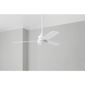 Hampton Bay Caprice 52 in. Integrated LED Indoor Matte White Ceiling Fan with Light Kit and Remote Control (SW19151R MWH)