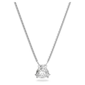 swarovski millenia pendant, trilliant cut crystal, white, rhodium finish