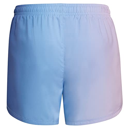 adidas Girls' Big Elastic Waistband Ombre Woven Short 22, Crew Blue, X-Large (16)