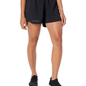 Under Armour Womens 2n1 Softball Short 22, (001) Black/Black/Pitch Gray, Small