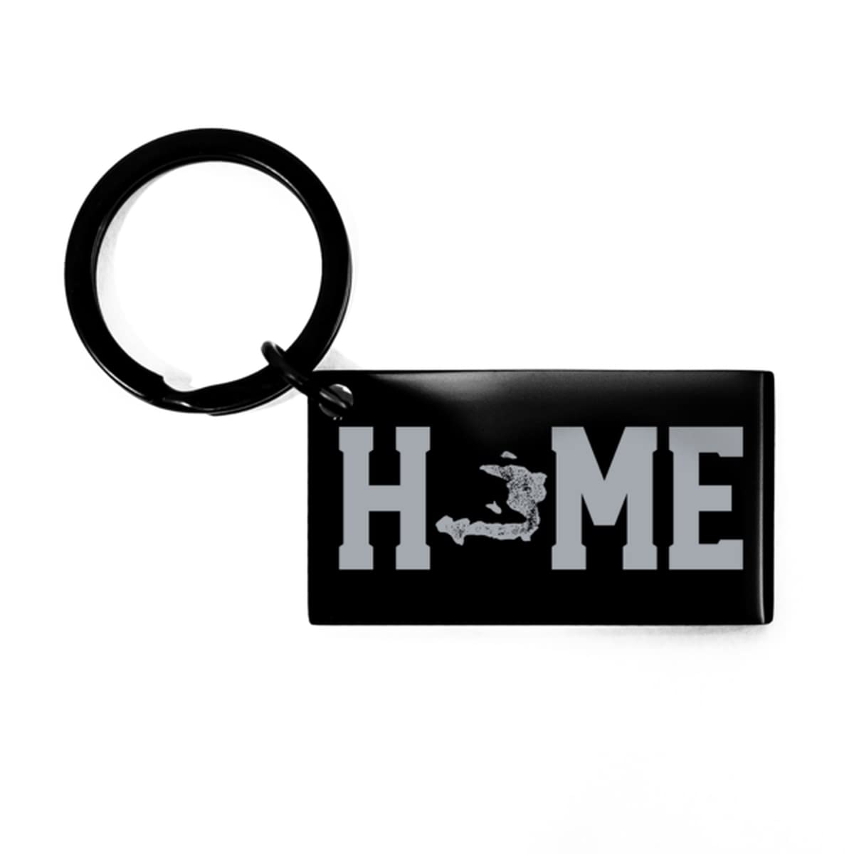 Haiti Haitian Home Moving Away Homesick Keychain, House Key Ring, Cool Key Chain, Unique Birthday, Funny Keyring