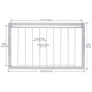 Junniu 15.7in/40cm Pigeon Cage Door One Way Entrance Door Bird T-Trap Birdcage Iron Wire Trap Door for Racing Pigeon Bird Cage Breeding Supply, 15.7in (40cm)