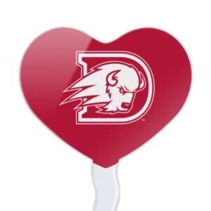 Dixie State Secondary Logo Heart Love Cupcake Picks Toppers Decoration Set of 6