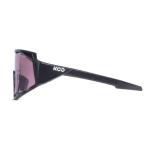 KOO Spectro Sunglasses I Performance Eyewear for Road, Triathlete & Cyclocross Sports - Black L.Photochromic Pink