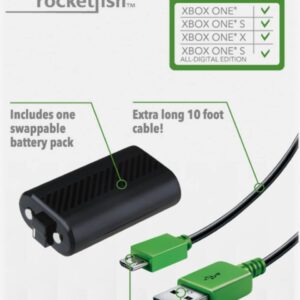 Rocketfish - Play + Charge Kit for Xbox One