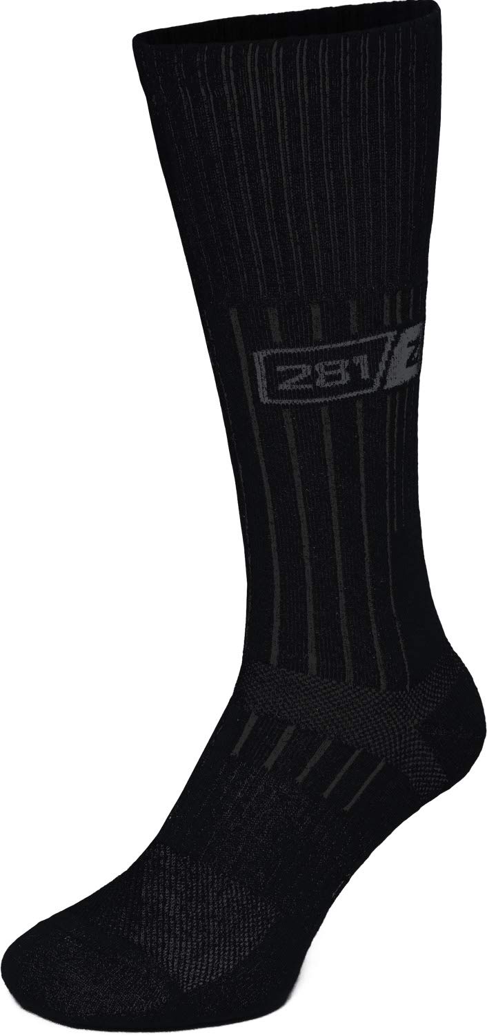 281Z Military Boot Socks - Tactical Trekking Hiking - Outdoor Athletic Sport (Black)(X-Small 1 Pair)