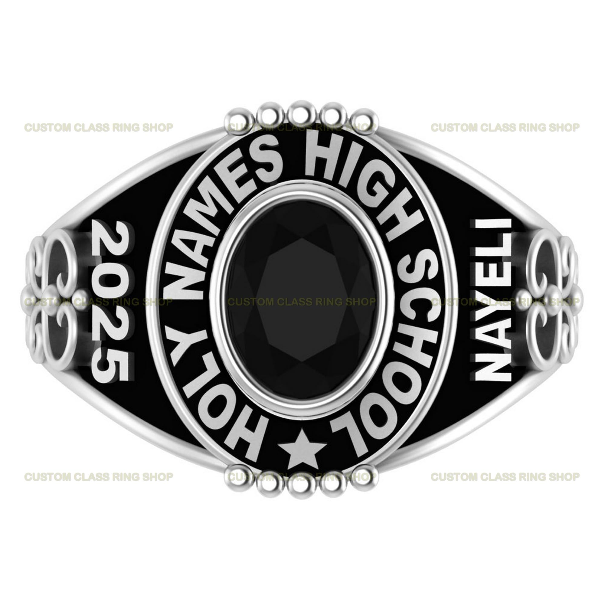 Custom 2024 2025 2026 Design Class ring in silver925