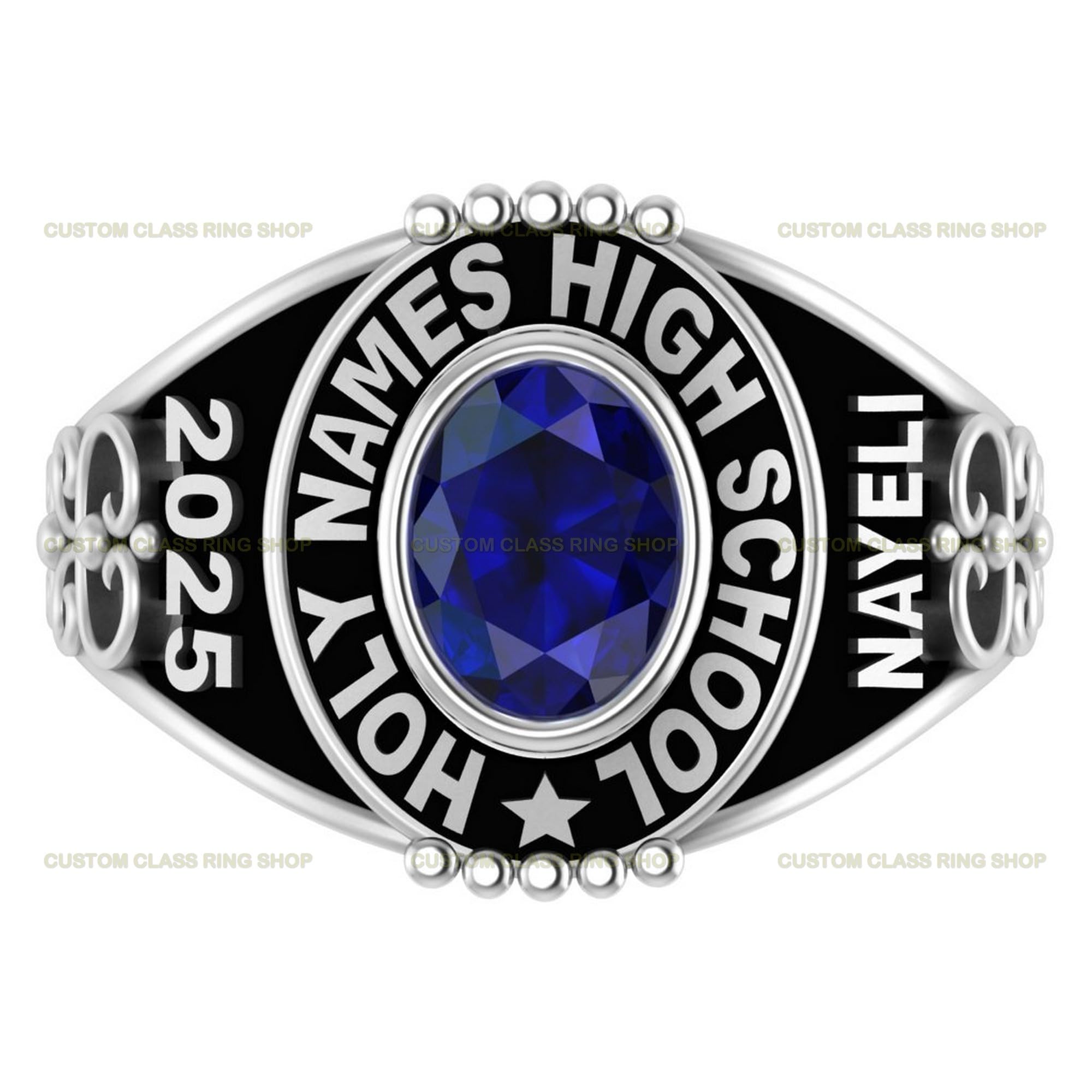 Custom 2024 2025 2026 Design Class ring in silver925