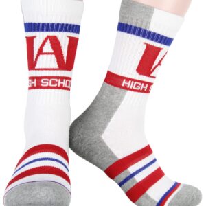 My Hero Academia Socks UA High Design 2 Pack Athletic Adult Crew Socks