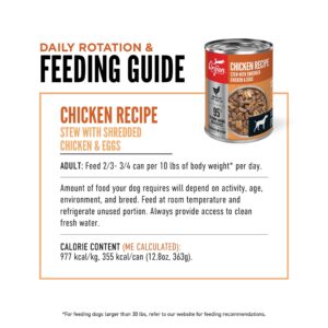 ORIJEN Chicken Recipe Stew with Shredded Chicken and Eggs Wet Dog Food, WholePrey Ingredients, 12.8oz (Case of 12)