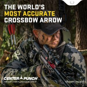 TenPoint EVO-X Lighted CenterPunch - 20" Carbon Crossbow Arrows, Pack of 3 - with Alpha-Blaze System, Alpha-Nock HP & HP Aluminum Bushing