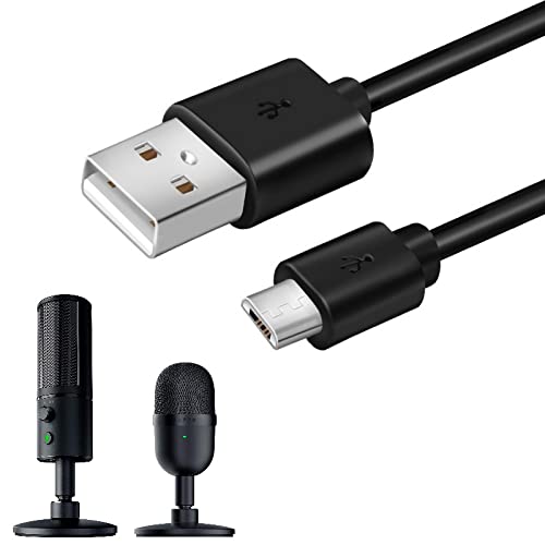 ienza 10-FT Long Micro USB Cable for Razer Seiren Mini and Razer Seiren X USB Streaming Microphone (Please Check Your Microphone Brand and Model Before Buying)